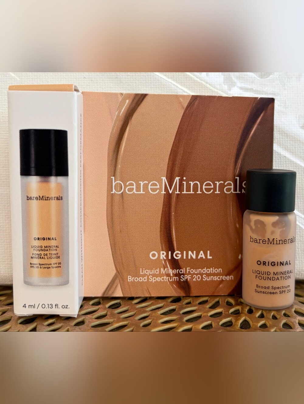 bareMinerals Liquid Mineral Foundation - Warm Tan / Deep Tan Shades